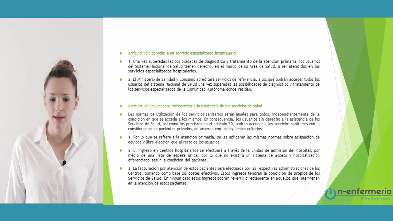 LEY GENERAL DE SANIDAD: PARTE 2 On-enfermería