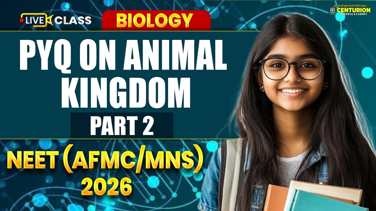 Animal Kingdom PYQs (Part 2) 🔥 | NEET (AFMC/MNS) 2026 | Most Expected Questions