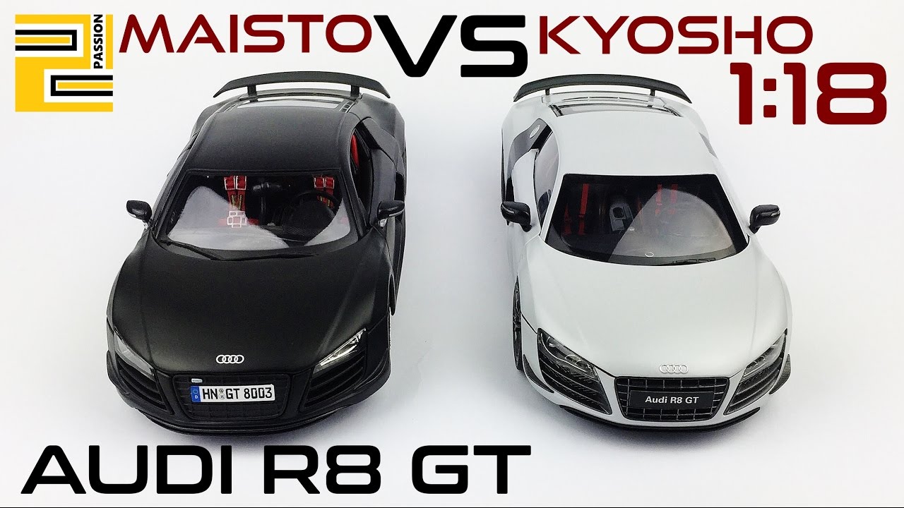 [Comparison] 1:18 Maisto VS Kyosho AUDI R8 GT