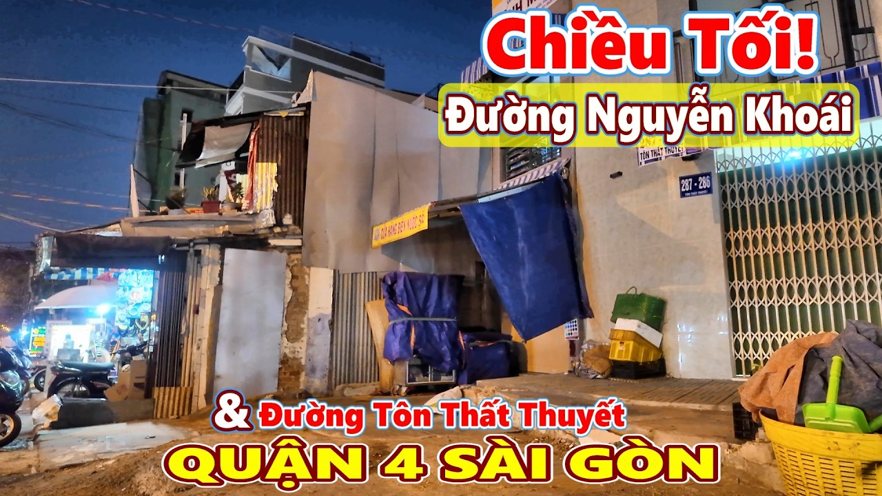 Chiều Tối! Tình hình Giải Tỏa LÀM CẦU Đường Nguyễn Khoái Quận 4 Sài Gòn