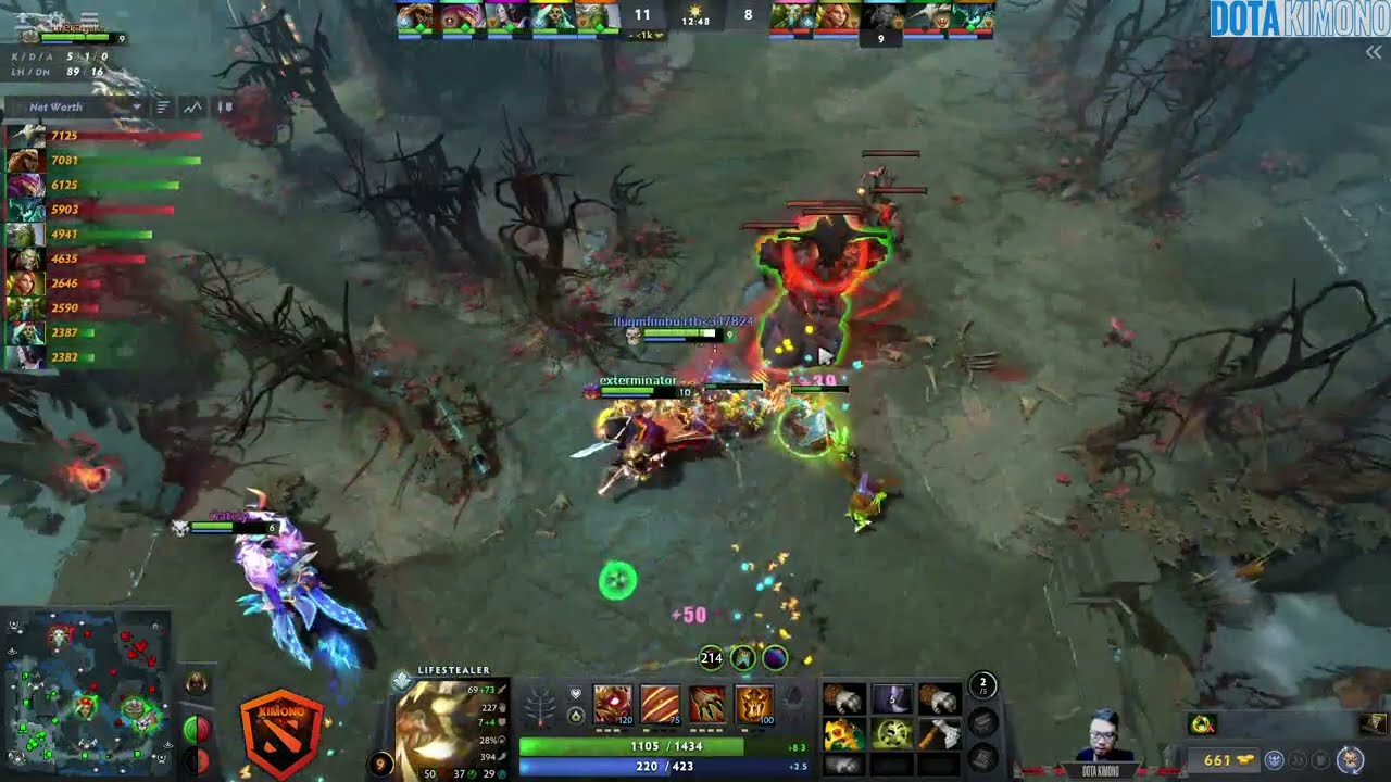 New Patch 7.38b - No[O]ne Lifestealer Midlaner - Dota 2 (Full Gameplay with no commentary)