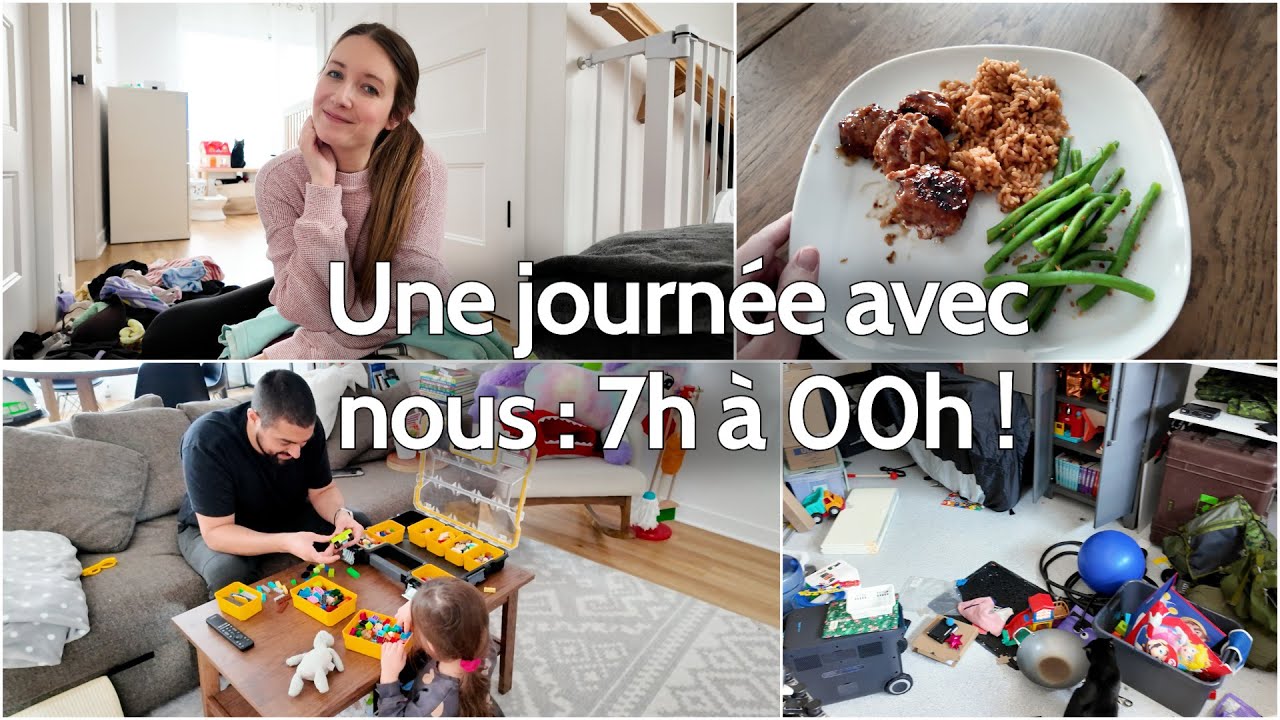 Routine d'une journée avec nous ! 7h à 00h