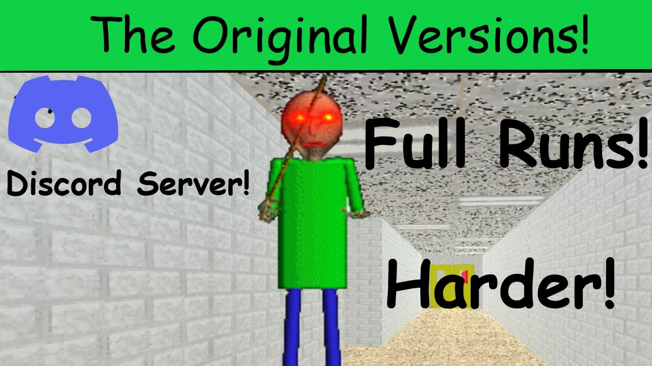 Baldi's Basics: Versions 1.0 & 1.1 | Full Runs & Endings