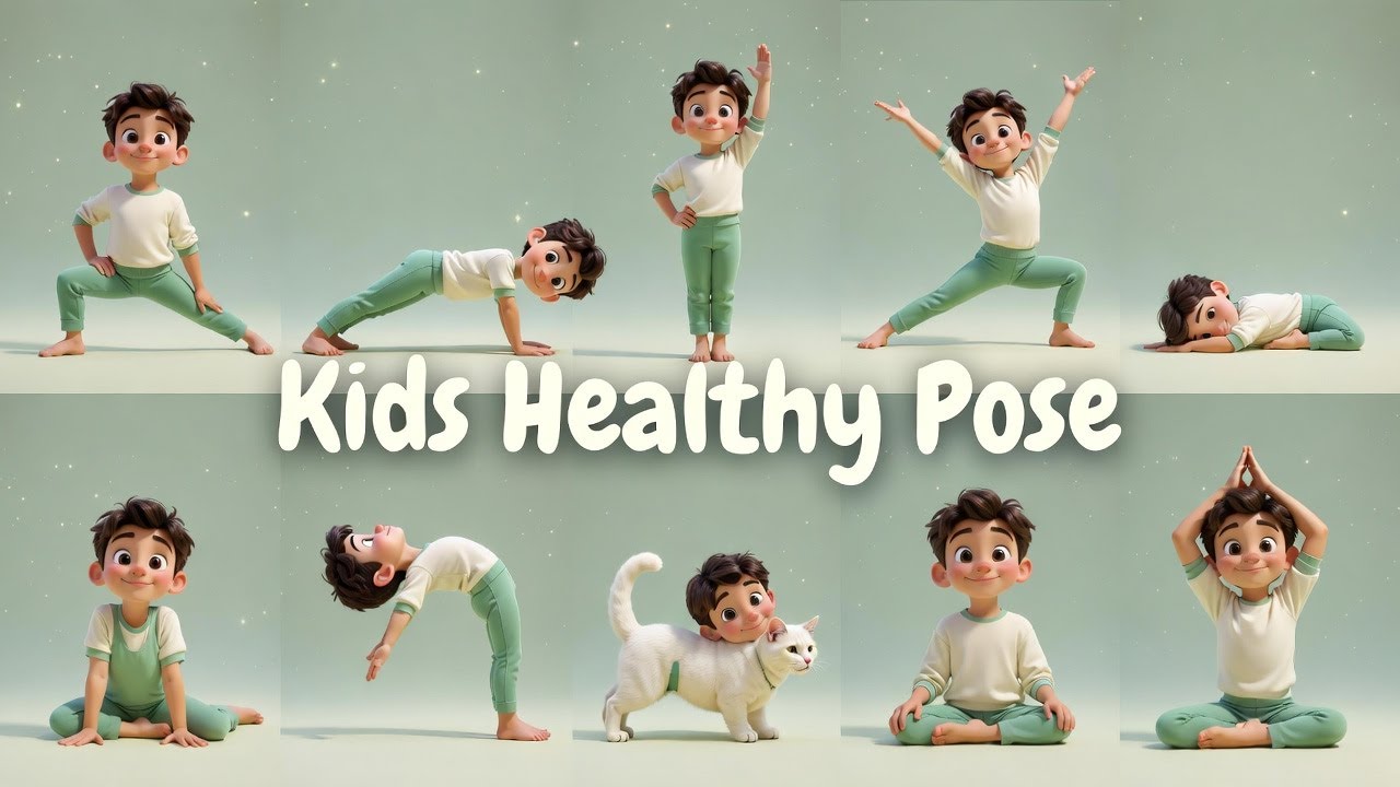 Daily Fun Kids Yoga Routine | Relaxed Stretching and Easy Yoga Practice