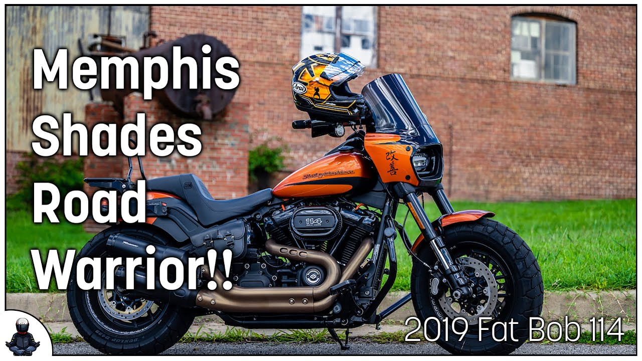 Memphis Shades Road Warrior on the 2019 Fat Bob FXFBS | Screen sizing and variances.