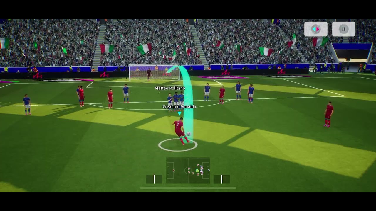 Ronaldo efootball basic card free kick watch in minute 9💣💥