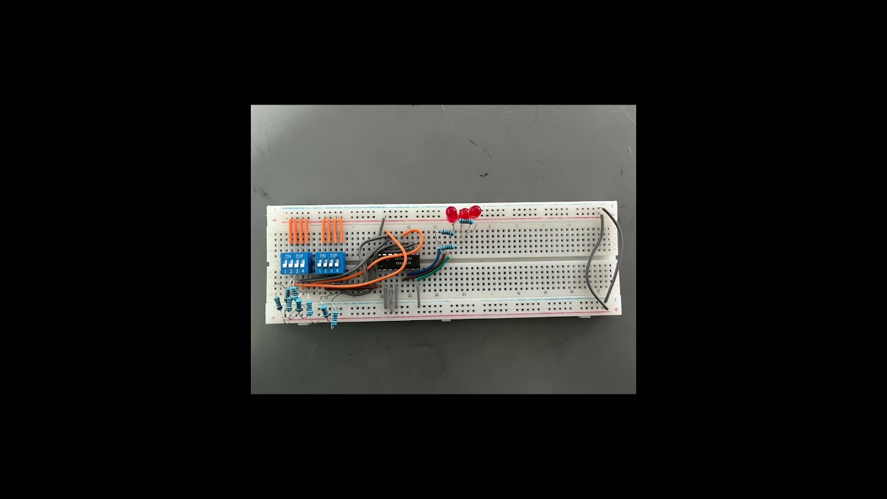 Comparador de magnitud con el CI 74ls85