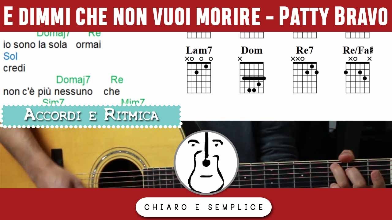 E dimmi che non vuoi morire (Patty Pravo) - Tutorial Chitarra