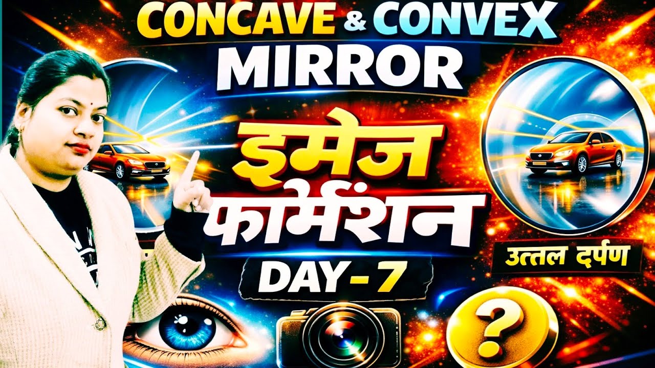 🔥Image Formation By Concave and Convex Mirror|Ray Diagram Trick |Class 10th science Light 