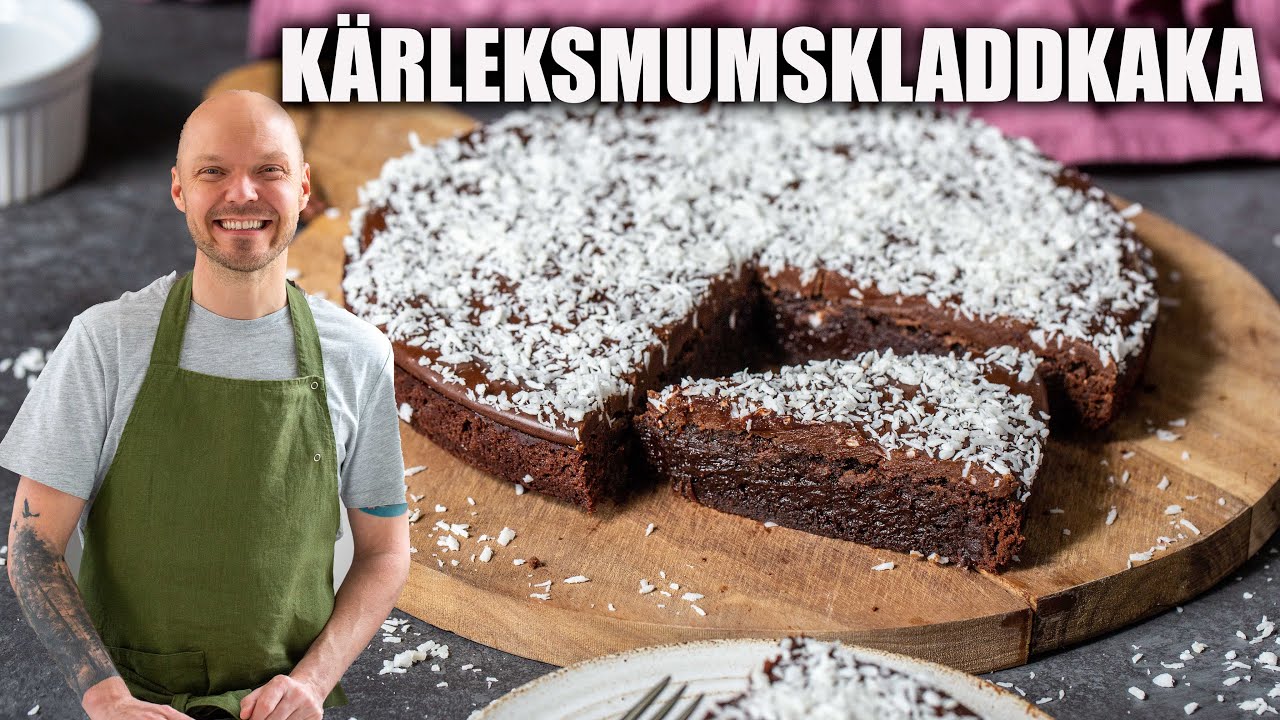 Kärleksmumskladdkaka - Perfekt kladdig kladdkaka med kärlekmumsglasyr