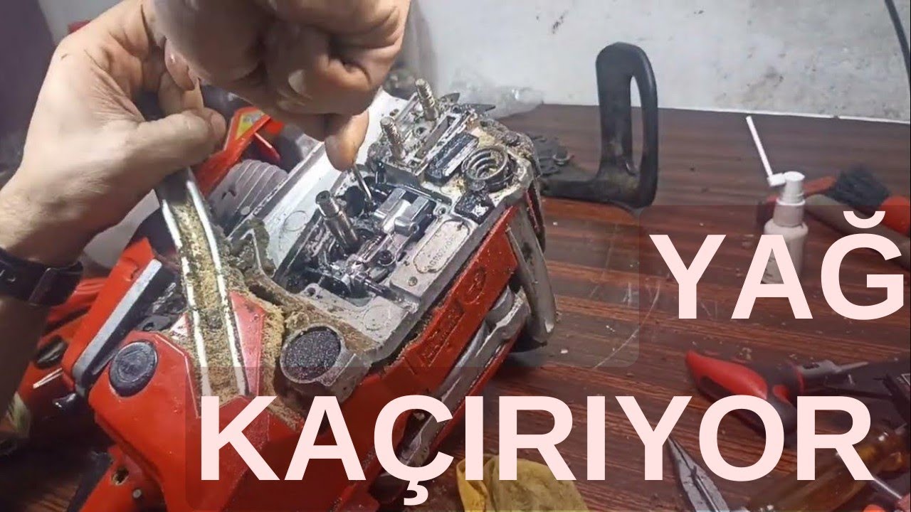 #motorlu testere sürekli altına yağ kaçırma sorunu