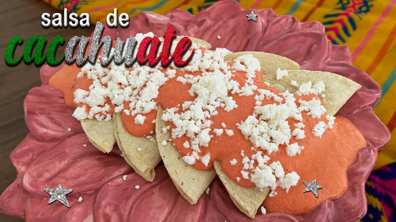 🇲🇽🥜 Salsa de CACAHUATE - ENCACAHUATADO de POLLO - Encacahuatadas