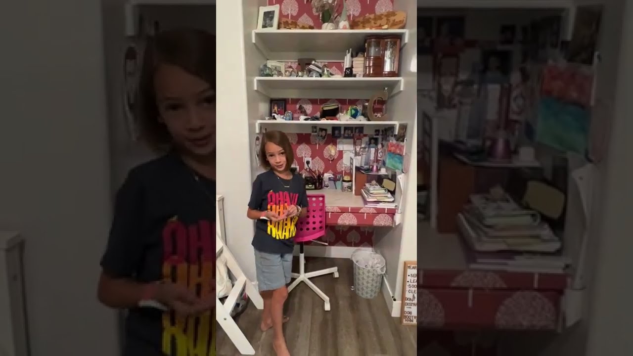 Cora & Evee's Room Tour 2022! #shorts