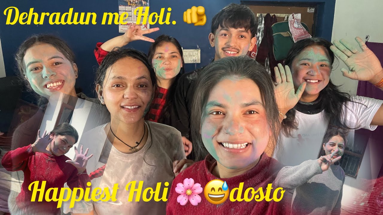 Holi special Dehradun 🥲Kya Hal kr Diya 😅maje aa gaye 🫵😁