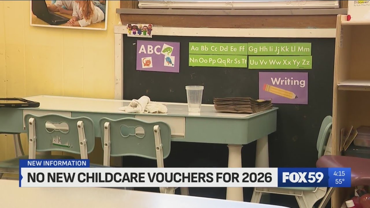 The FSSA will not hand out new child care vouchers in 2026