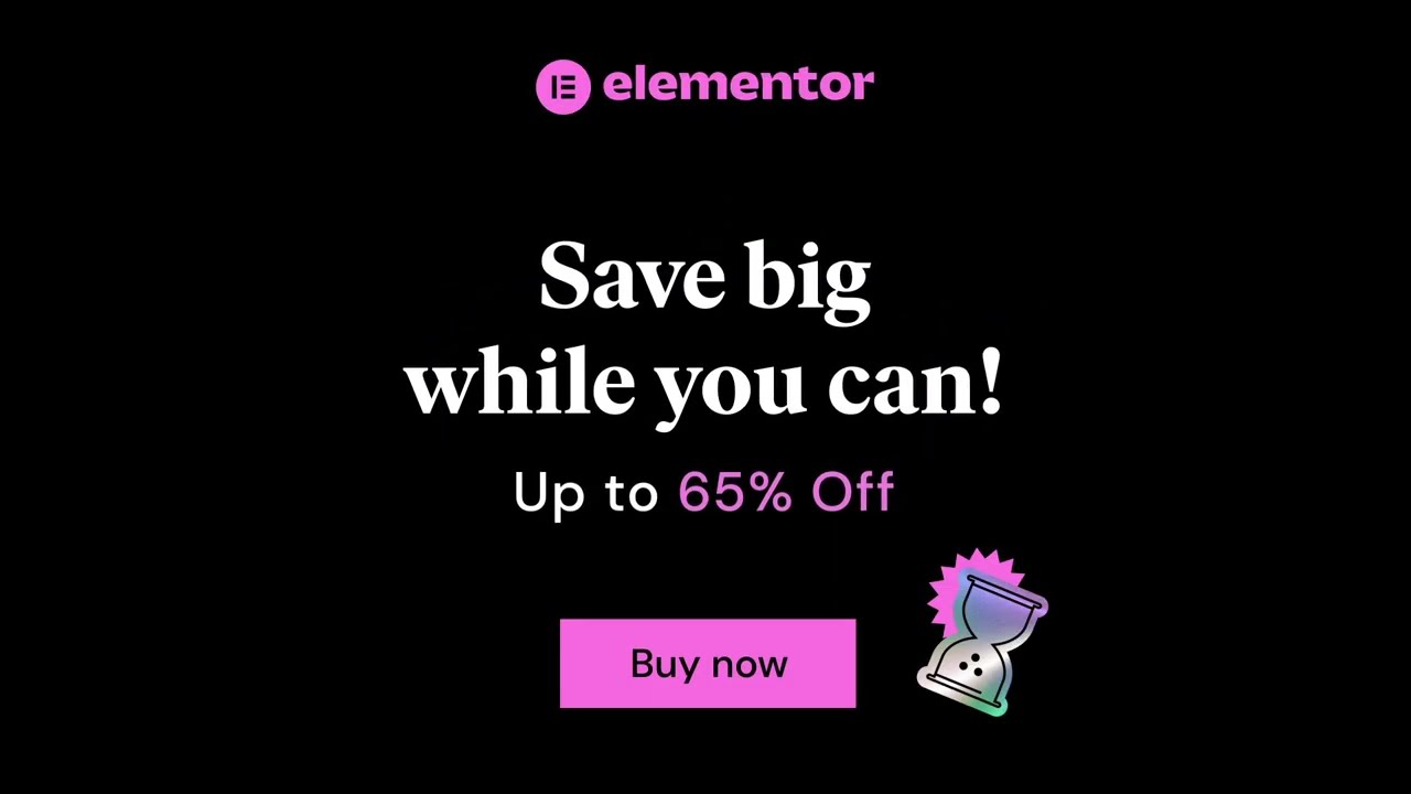 Save Big This Black Friday. Up to 65% Off Elementor!