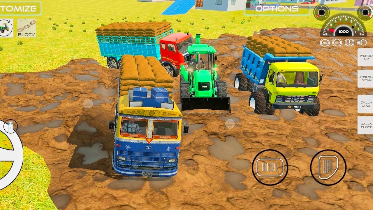 Dumper 💪 Vs Jcb 😱 Extreme Offroad Gameplay | Indian Vehicles Simulator 3D #fortuner #thar4x4 