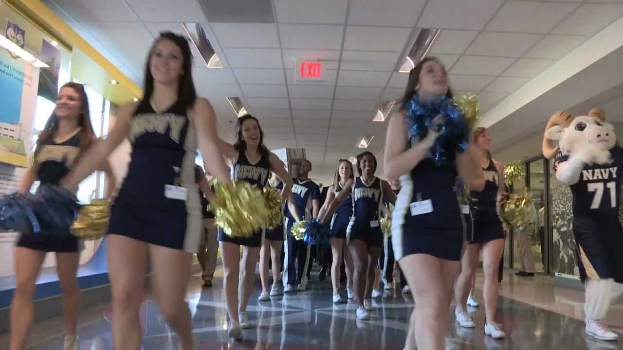 Go Navy Beat Army Pentagon Pep-Rally