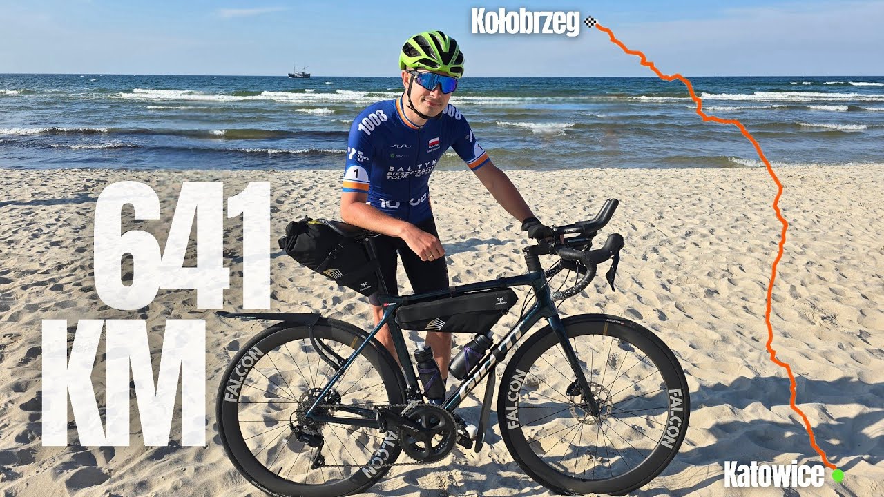 641 km ROWEREM nad MORZE na raz, bez snu. Katowice - Kołobrzeg w 23 godziny. Ultrakolarstwo.