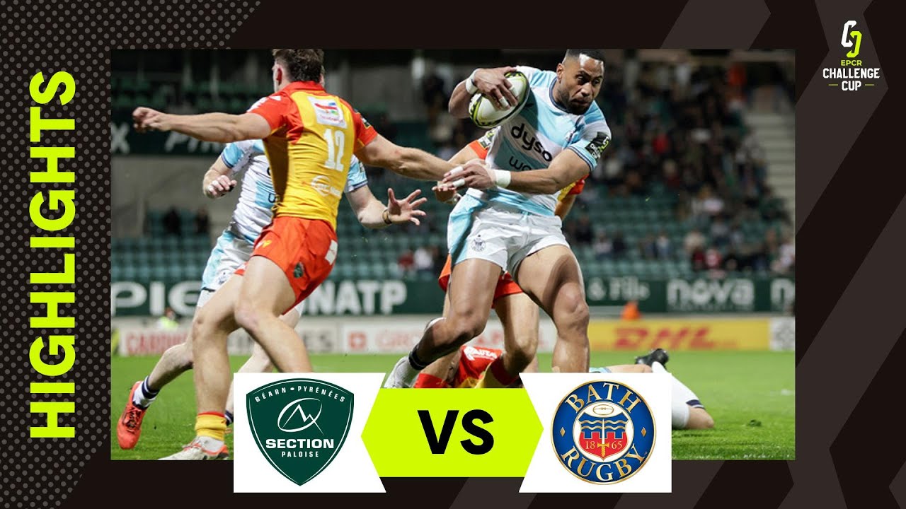 Instant Highlights - Section Paloise v Bath Rugby Round of 16 | EPCR Challenge Cup 2024/25