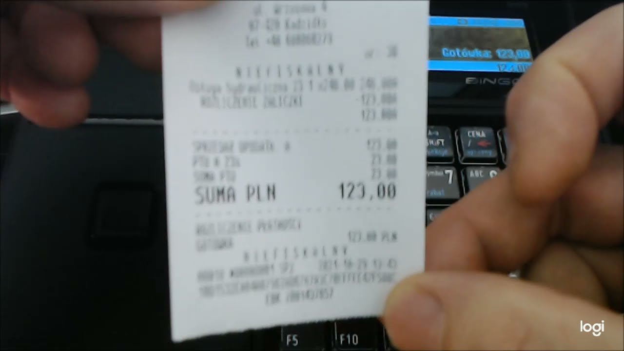 Rozliczenie zaliczek w  kasie  onlin fiskalnej  w stawce 23% vat. Kasa BINGO MAX 