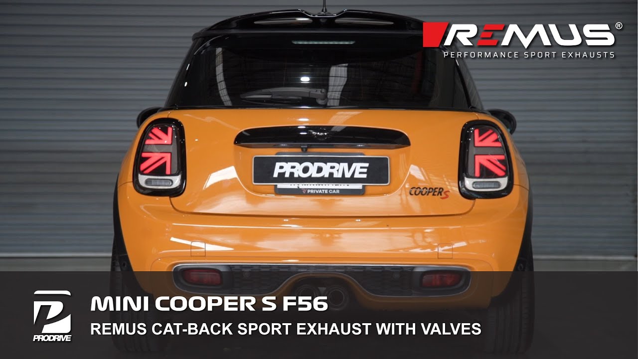 Mini Cooper S F56  x REMUS Cat-back Sport exhaust with Valves