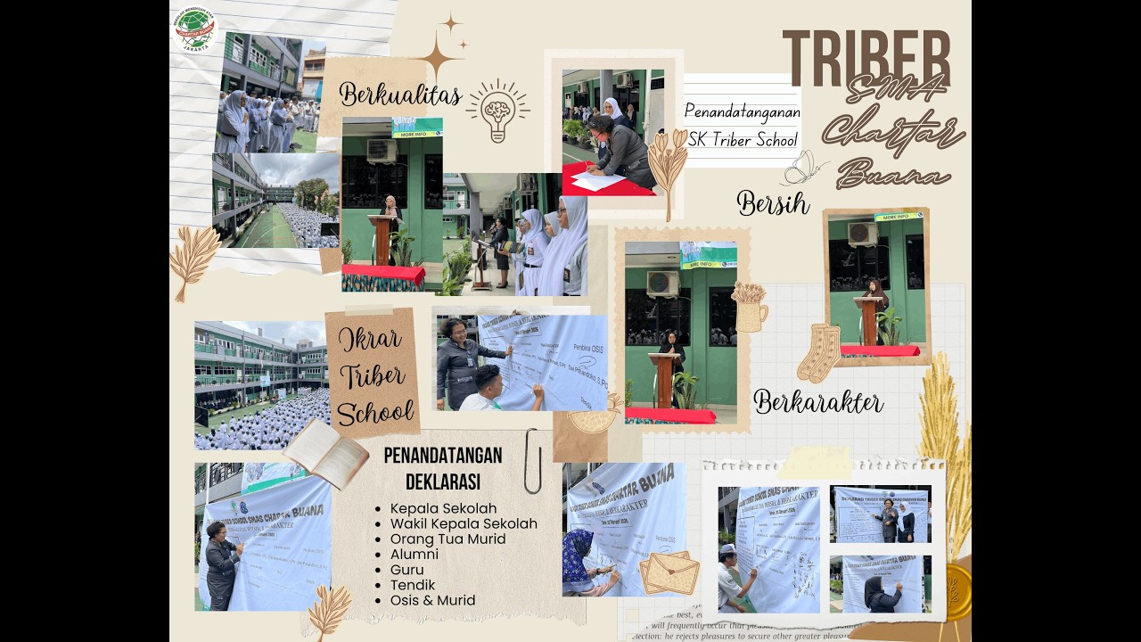 Kegiatan Deklarasi Triber School SMA CHARTAR BUANA, Senin, 02 Februari 2026