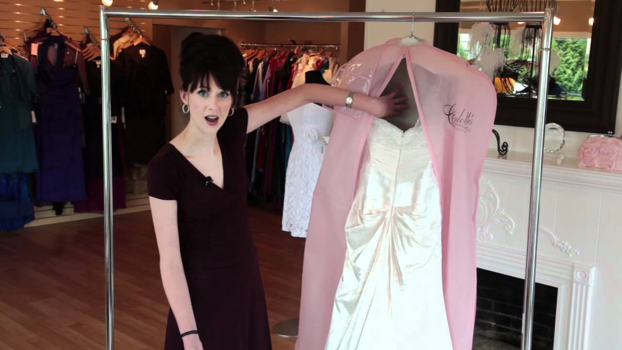 Steam and press your wedding dress