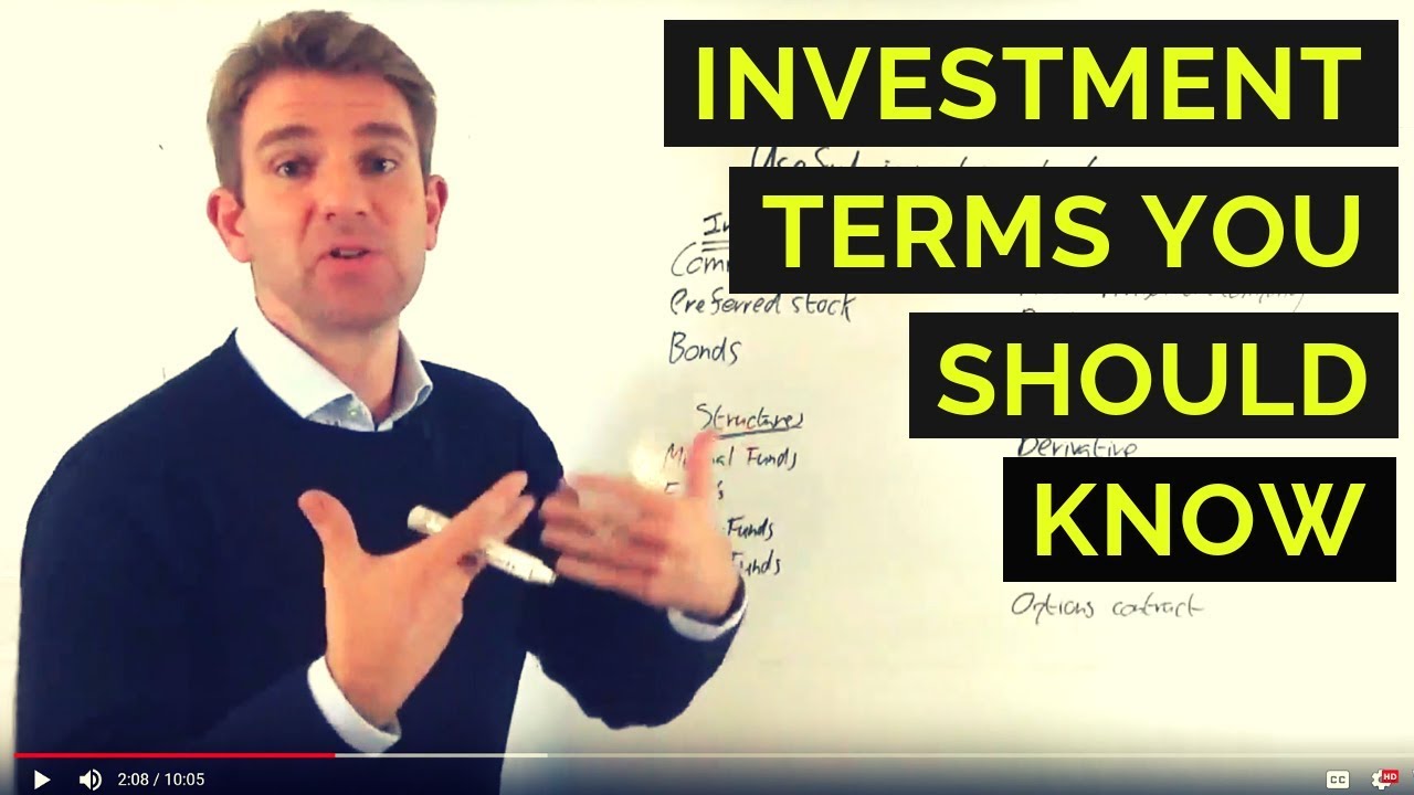 Investment Terms You Need to Know ✅