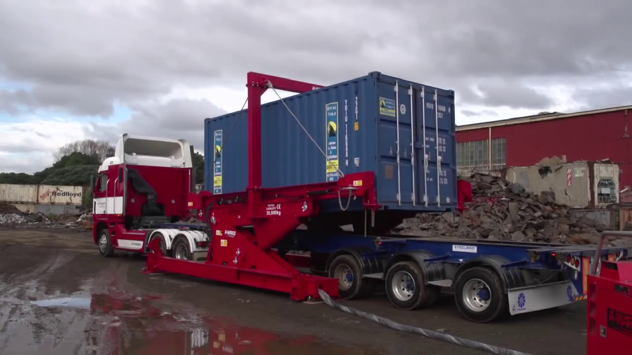 A-Ward Container Tilter - Bulk Material Loading Machine #containerloading #containertilter