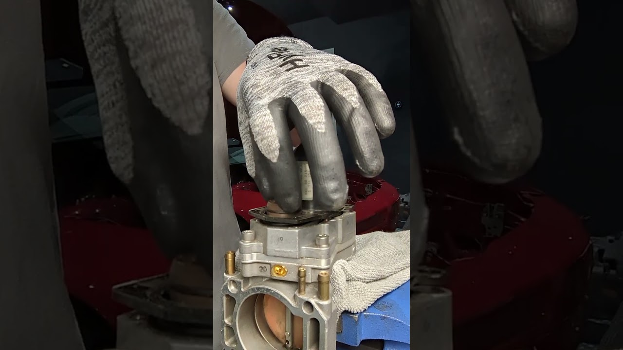 BMW E31 v12 M70 new throttle body encoder plate install.