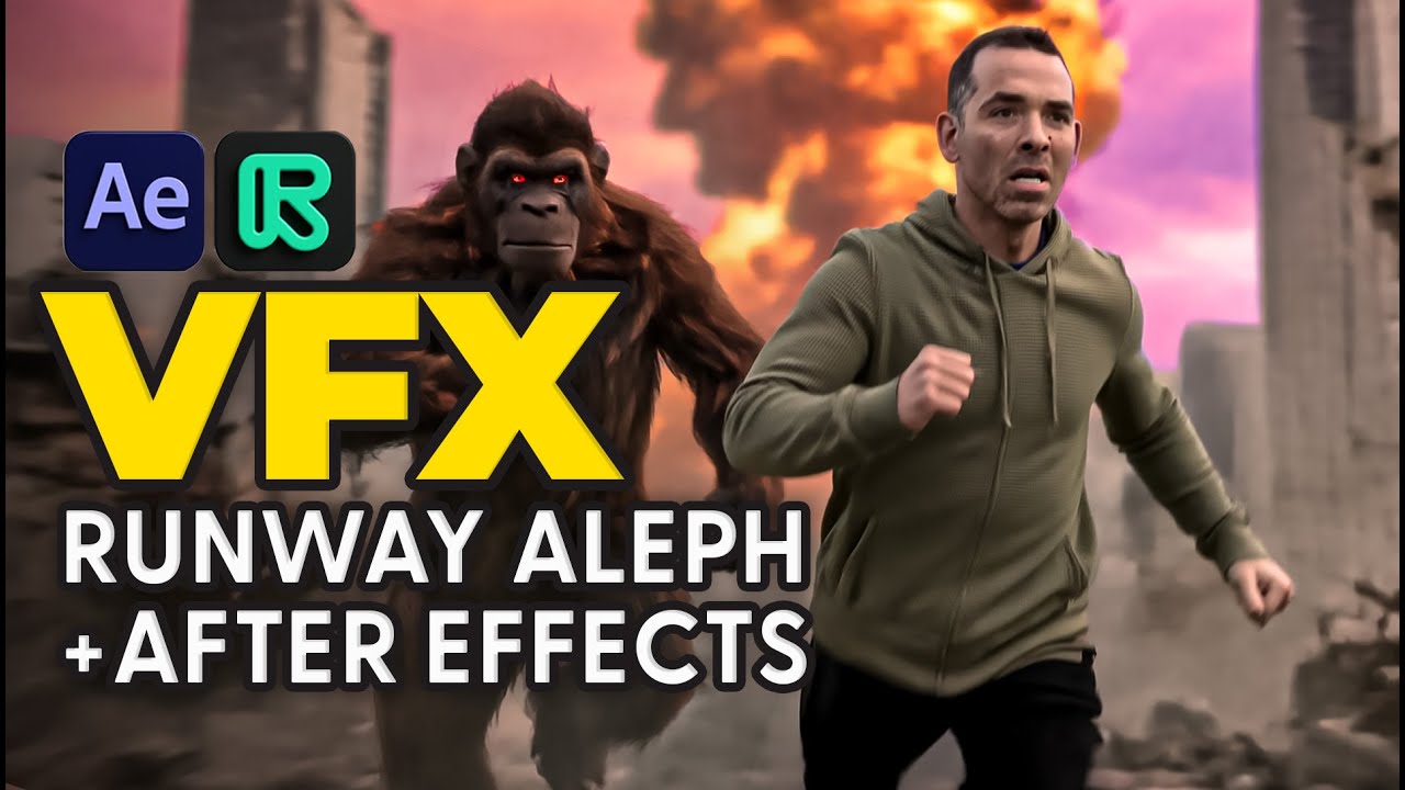 Композитинг визуальных эффектов, как никогда раньше | Runway Aleph + After Effects