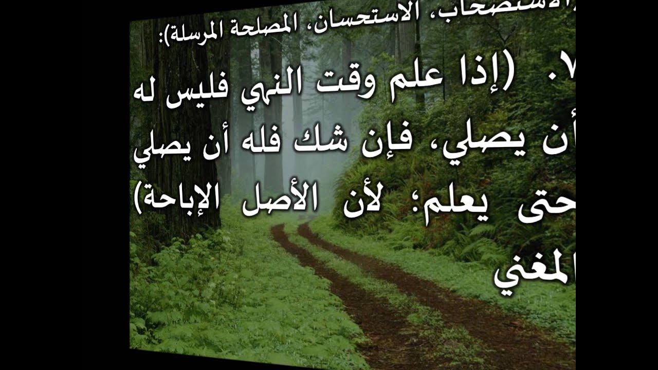 الطريق إلى علم أصول الفقه27 - تطبيقات المصلحة والاستحسان والاستصحاب - عامر بهجت