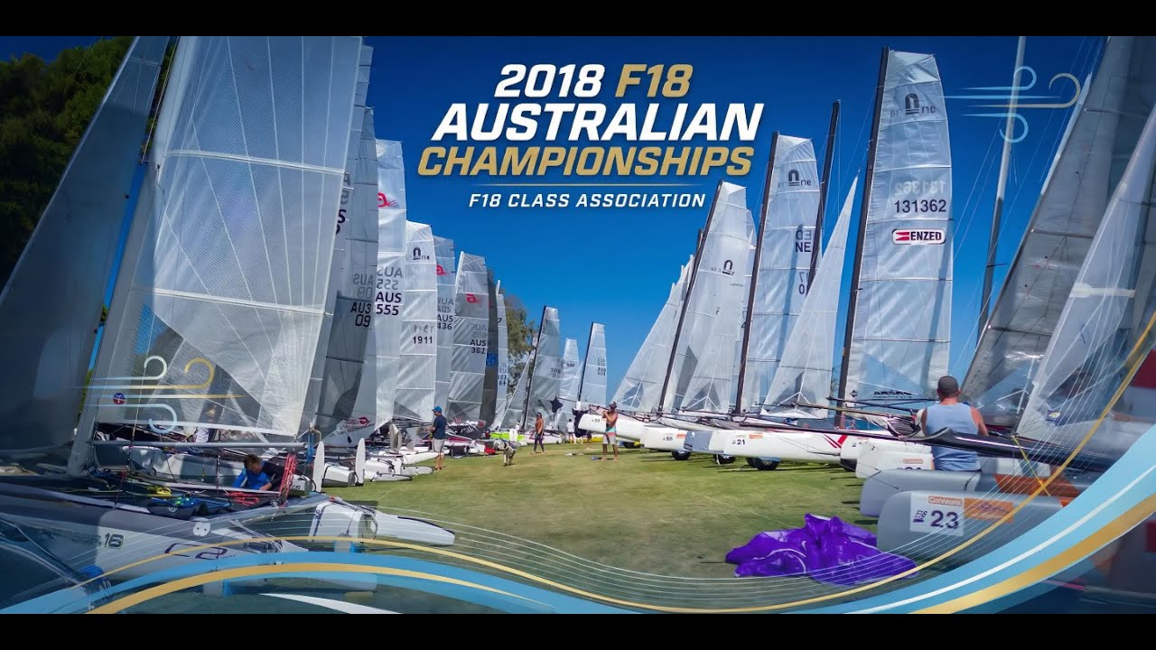 2018 F18 Australian Championships Sailing ACTION at Jervoise Bay Sailing Club