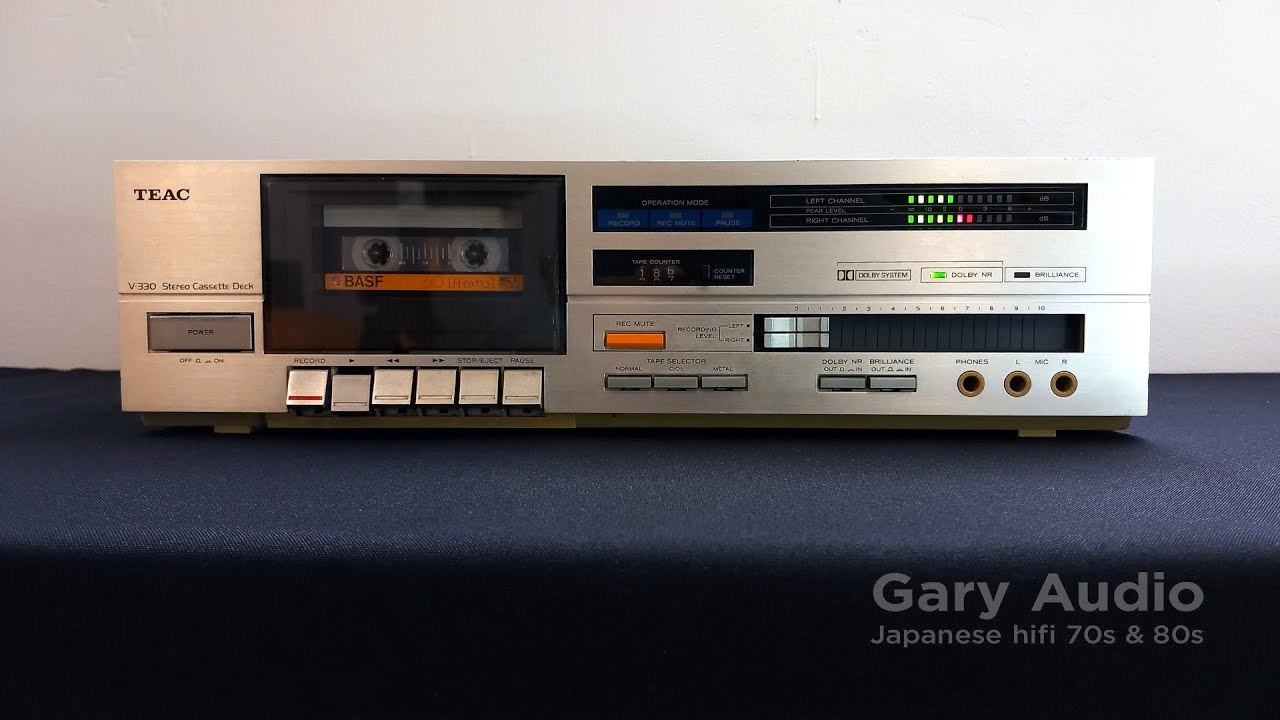 TEAC V-330 2-Head Stereo Cassette Deck with Dolby-B System Japan 1984