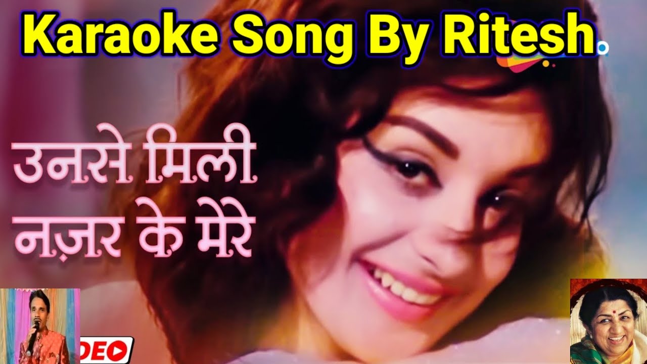 Unse Mili Nazar ll Karaoke Song ll By Ritesh Karaoke 🎵🎤🎵