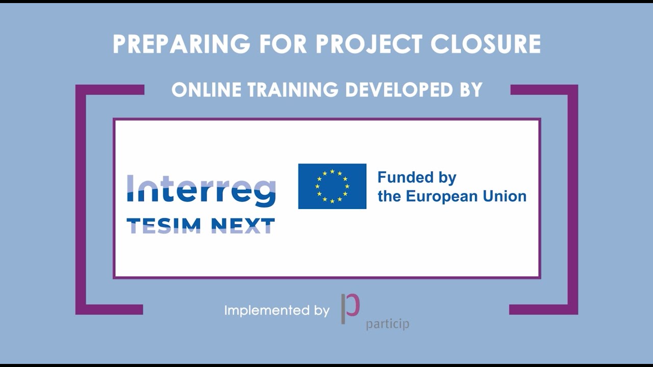 TESIM çevrimiçi öğrenimi – Proje kapanışına hazırlık