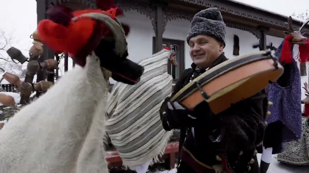 🦌Jocul Caprei din Neamț🦌.   ❄️Ansamblul Folcloric Codrii Neamțului❄️