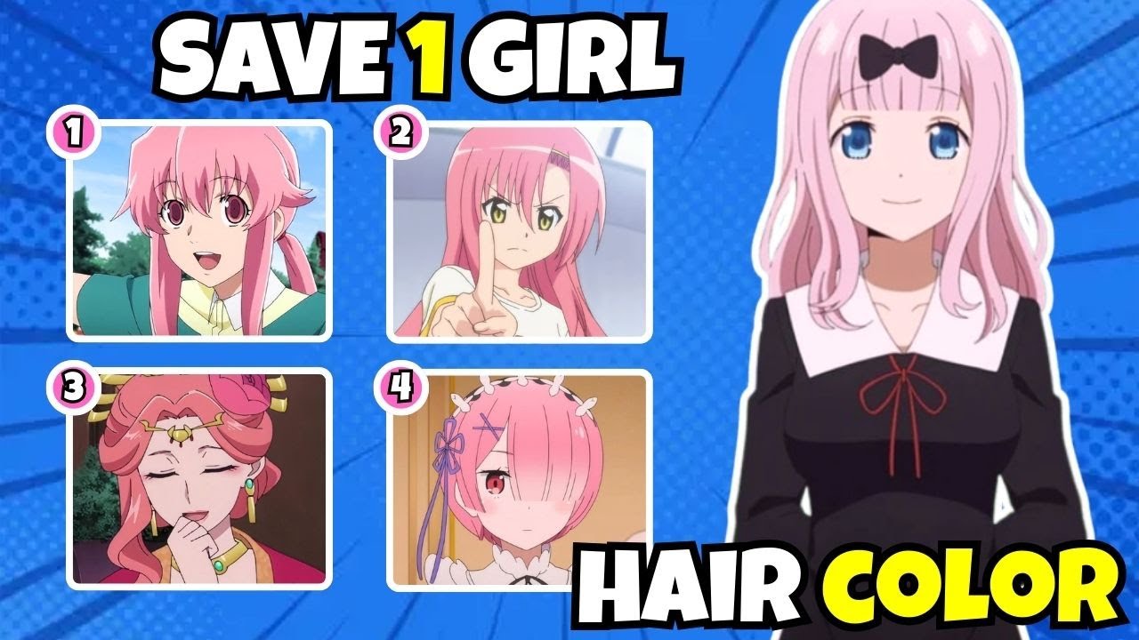 SALVA 1 CHICA POR COLOR DE CABELLO🔥 ANIME CHALLENGE 🟣