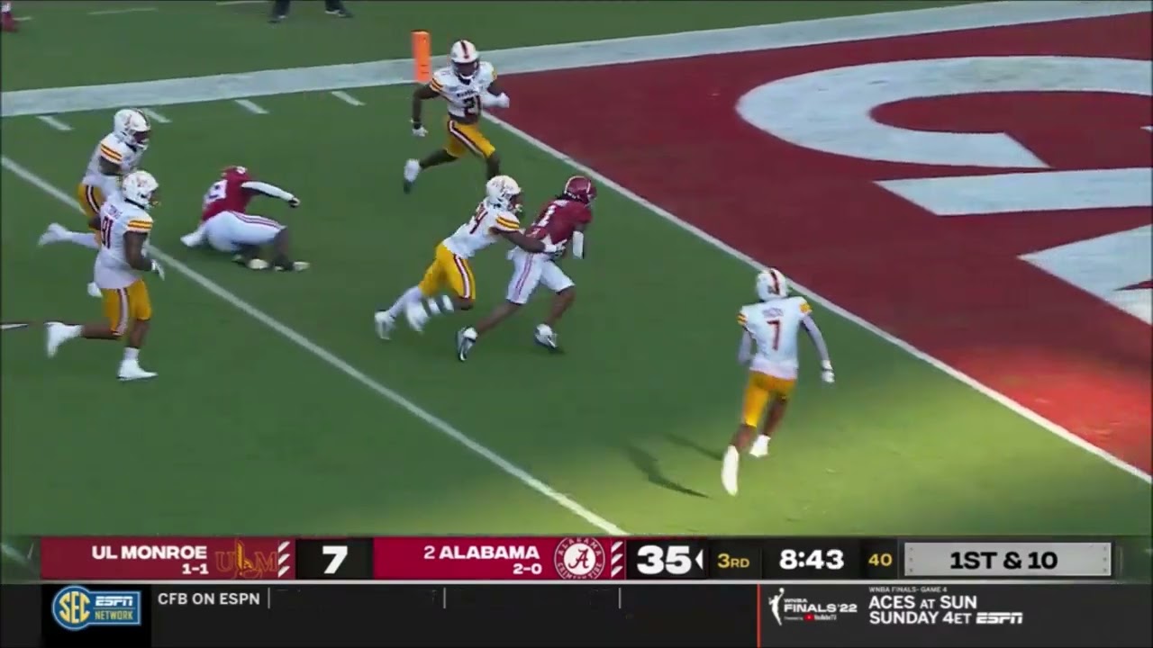 2 Alabama vs UL Monroe - Week 3  - College Football Scoring Plays 2022-2023