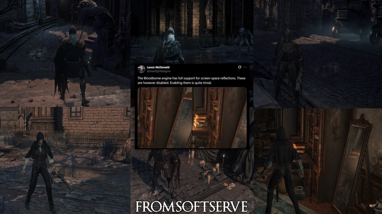 В Bloodborne на ПК появилась функция SSR (Screen Space Reflections), и вот как её включить!