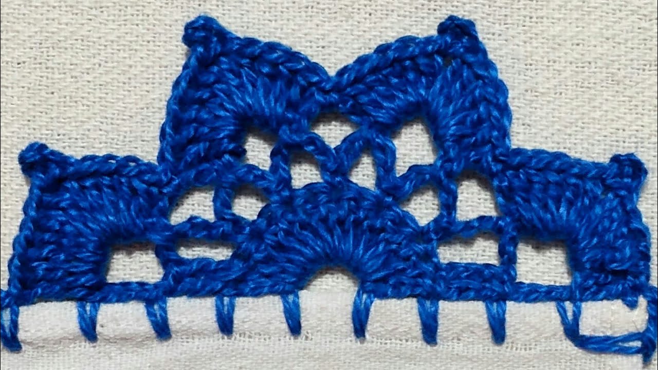 Barrado #  de crochê para toalhas @Canalcrocheparainiciantes