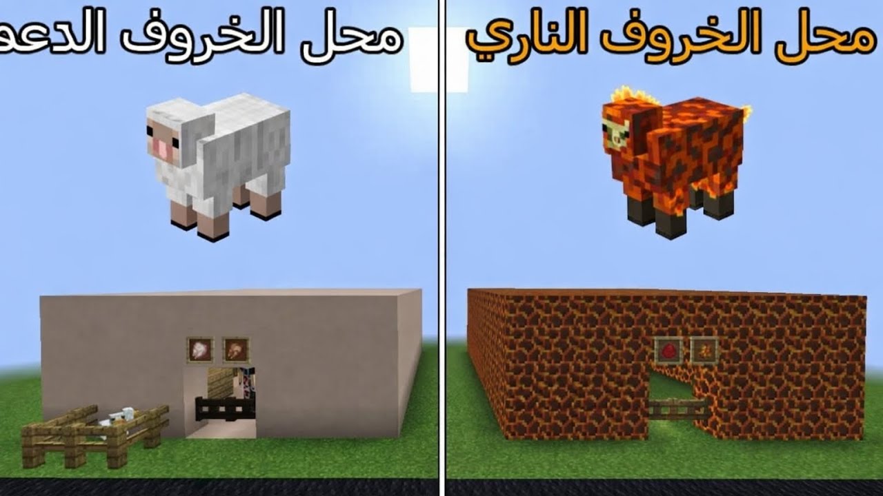 فلم مينكرفت  المحل الخروف    الناري ضد محل الخروف العدي🐑🐑🐑🐑