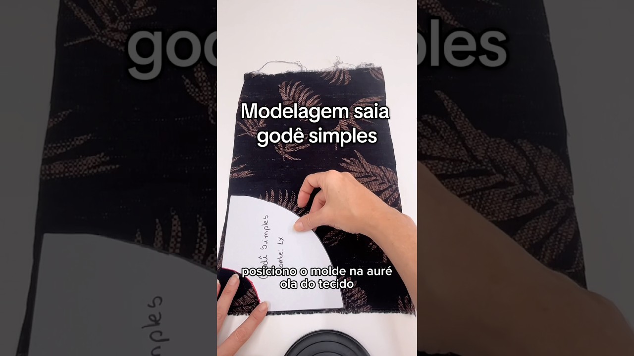 Modelagem saia god&ecirc; simples ou 1/4de god&ecirc;!!