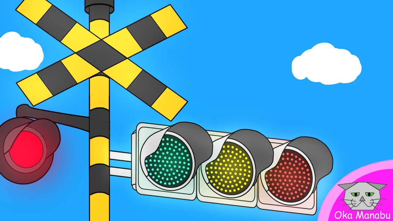 【信号 ふみきり アニメ】こんな LED 信号機 はイヤだ！What a LED traffic light !