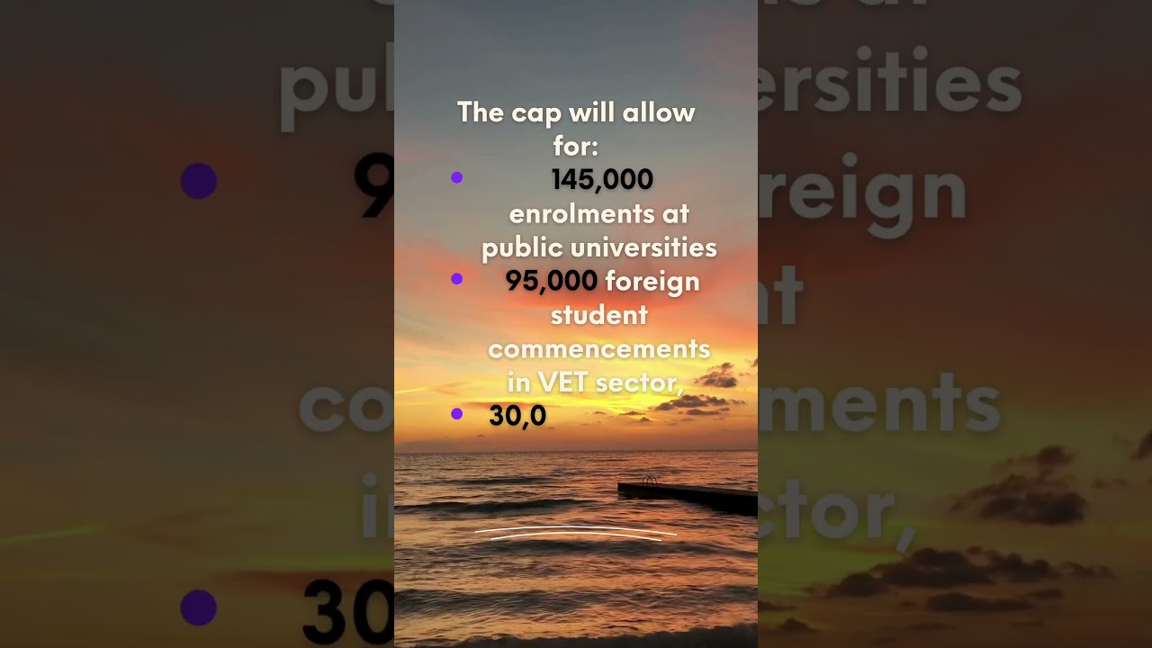 Australia 🇦🇺 CAPS international student commencement at 270,000 for 2025 📣🥲