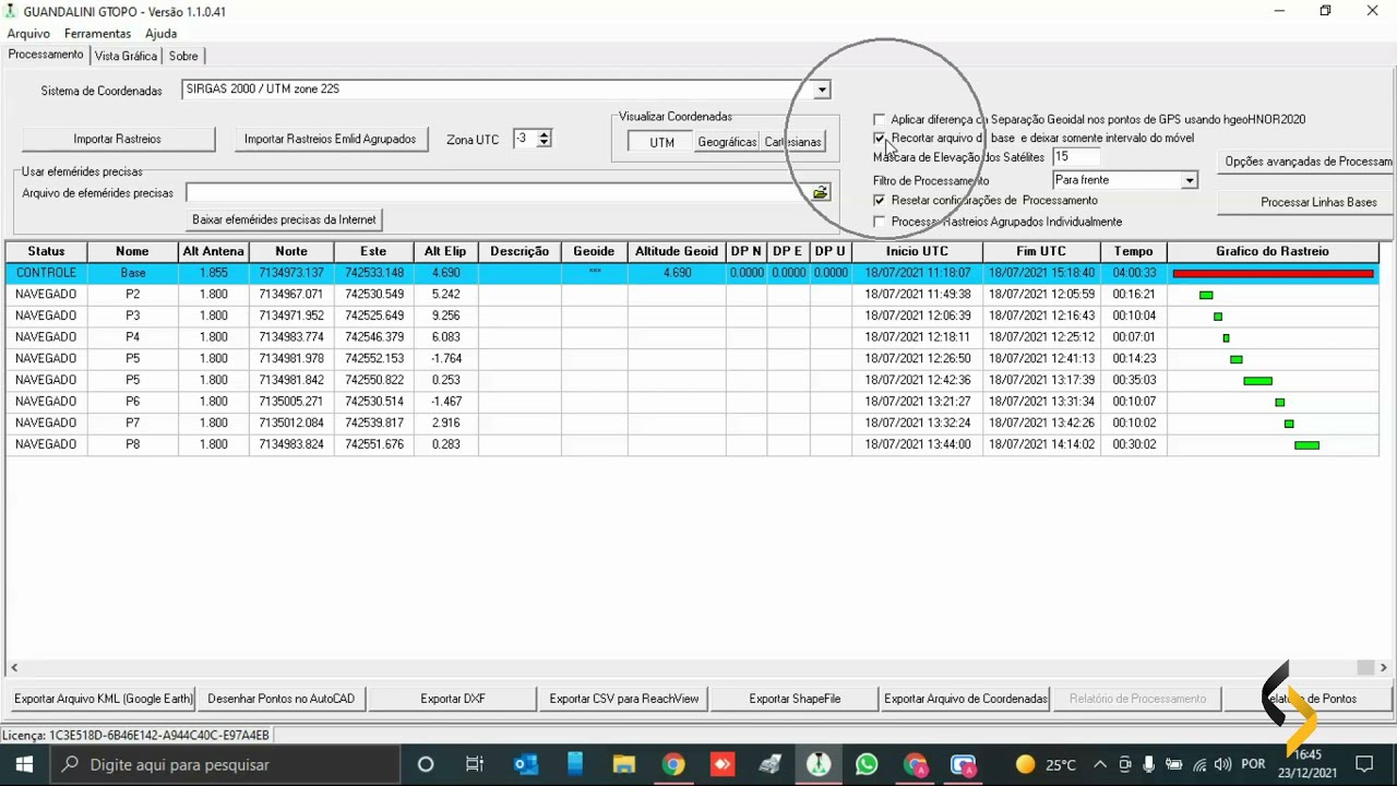 Importando Pontos Estáticos para Pós Processamento de Software [Gtopo]