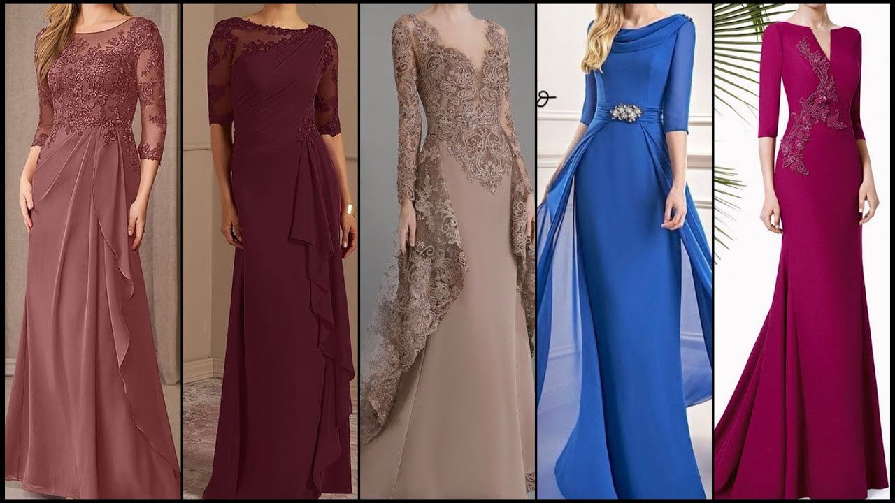 Best Wedding guest outfit ideas 2024// Stylish mother of the bride dress designs