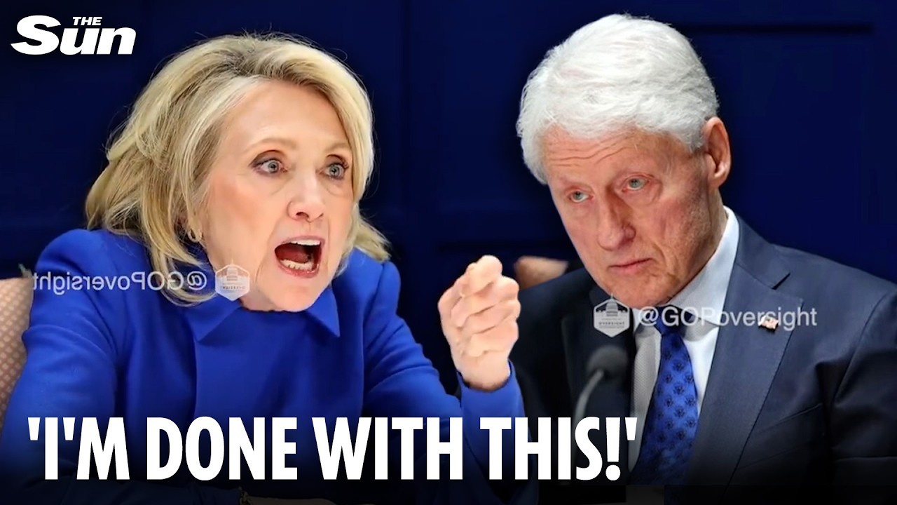 Dramatic moment Hillary Clinton slams fist on table and storms out during Epstein deposition