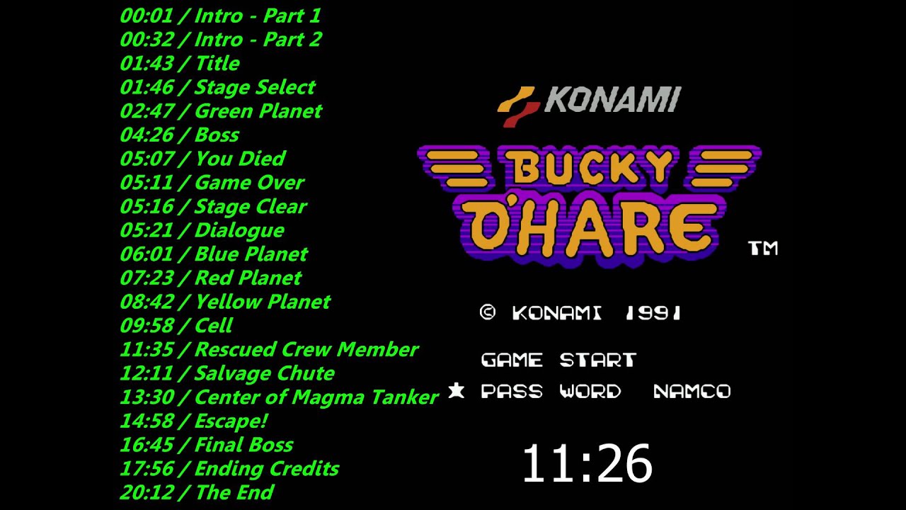 Nes: Bucky O'Hare Soundtrack